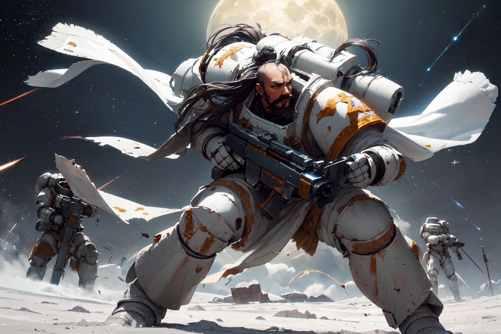 Warhammer 40K - Space Marines - White Scars image by Bloodysunkist