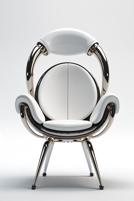 <lora:m0in:1> modern chair in the style of m01n over white background