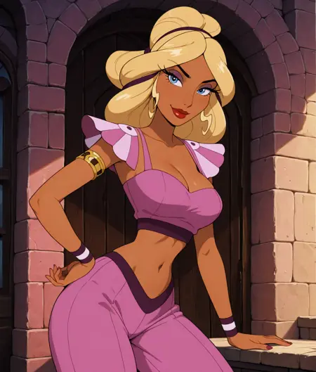 Fatima (Aladdin) human(harpy form illust