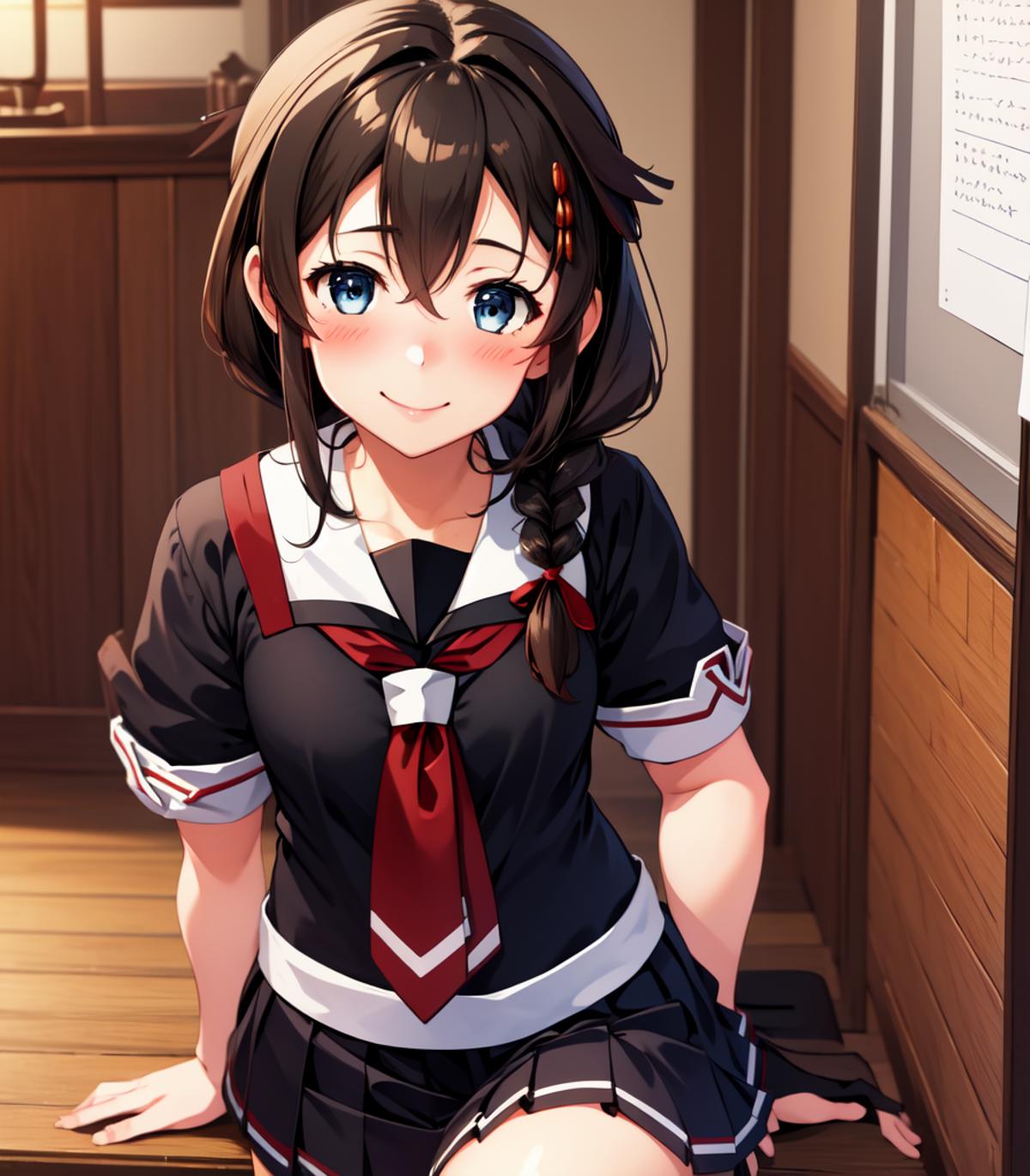 Shigure KantaiCollection 時雨 （艦隊收藏） image by SmokeMemesEveryDay