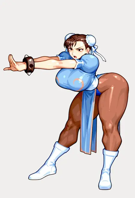 kikouken Poses - Street Fighter chun-li  [ Illustrious ]