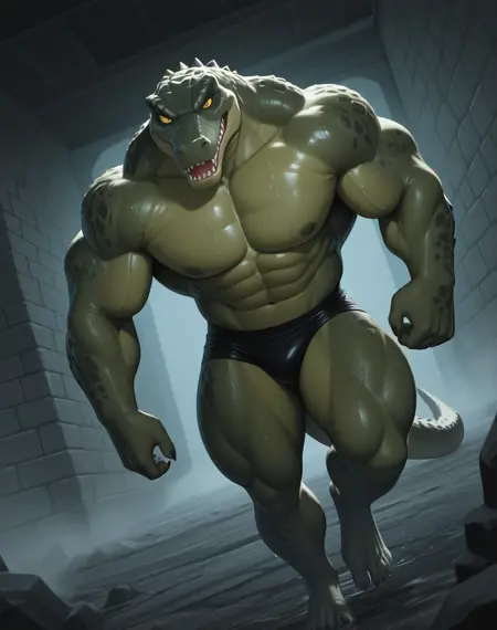 Killer Croc Beast (DC Comics) (Illustrious) (AD)