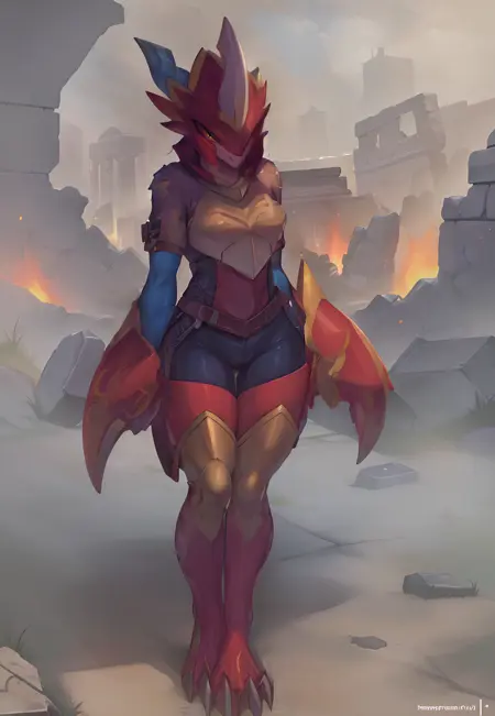 SAU Flamedramon Lora (Digimon)