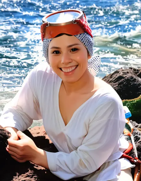海女(Ama:diving)