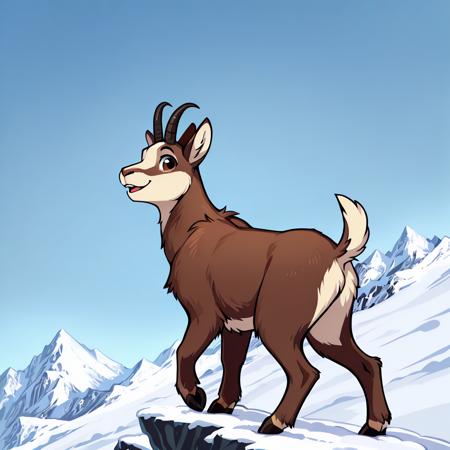 chamois (mountain goat) illustrous