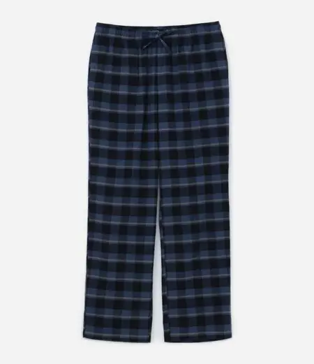 Calça de Pijama em Flanela com Estampa Xadrez