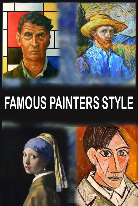 famous celebrity Painters Style V1