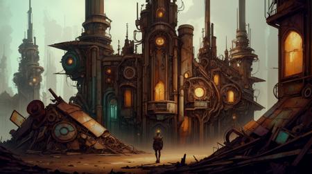 RAW Photo of worldofscrap baroque oil painting of anime key visual environment concept art of a garden of eden in a cyberpunk world, brutalist, dark fantasy, psychedelic, rule of thirds, digital cel shading, fake hidden detail, trending on pixiv fanbox, acrylic palette knife and brush, style of makoto shinkai studio ghibli jamie wyeth james gilleard greg rutkowski, corroded, broken, junker <lora:WorldofScrap:1><lora:add_detail:0.6> <lora:LowRa:0.2>, (Masterpiece:1.3) (best quality:1.2) (high quality:1.1), magic,professional photo,hyper detailed,beautiful colors,dynamic composition,hires,lightroom,art style,high quality,film lighting