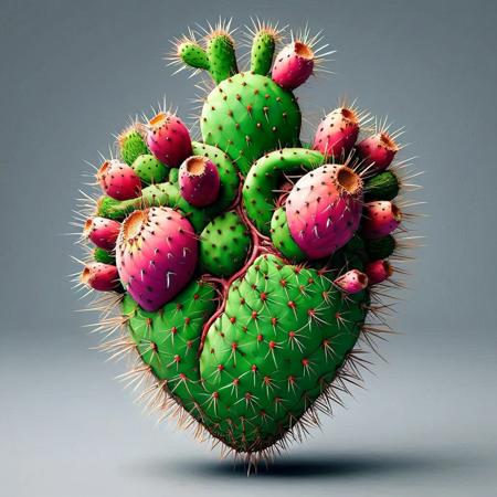 Human heart organ  <lora:Prickly Pear Style v1:1>, Prickly Pear Style,