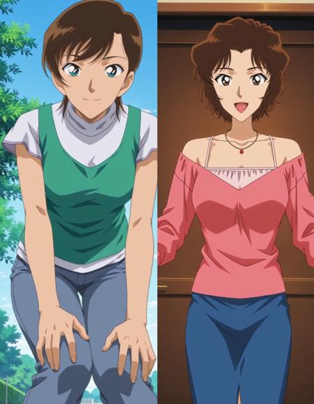 Detective Conan 名探偵コナン Episode328 Women - Yuki Kojima 小島由貴 / Keiko Sawaguchi 沢口圭子 - Illustrious Keiko Sawaguchi V1