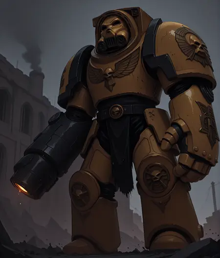 Space Marine Terminator - Grimdark 40,000 (Illu)