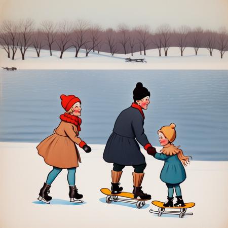 Elsa Beskow Style FLUX PONY XL SD - Swedish author and illustrator of children's books SDXL v1.0