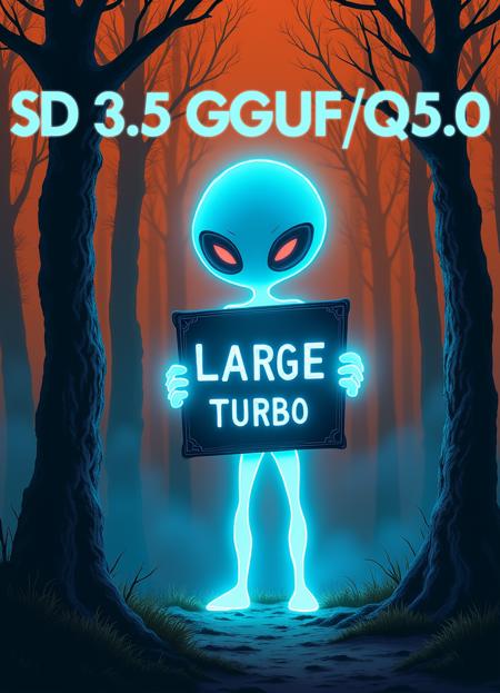 SD 3.5 Large Turbo GGUF Q4/Q4.1 Q5/Q5.1 Q8 F16 Q5