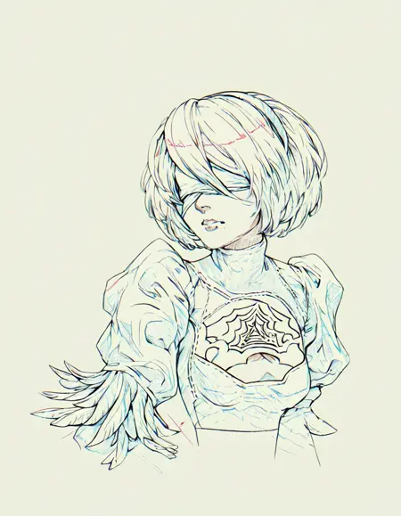 lineart / keyframe / keynote / concept style