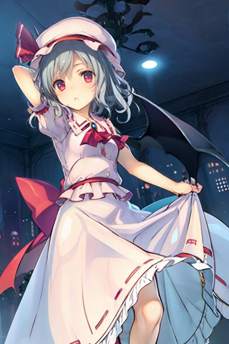 masterpiece, best quality,  <lora:remilia:1>,1girl,remilia scarlet,