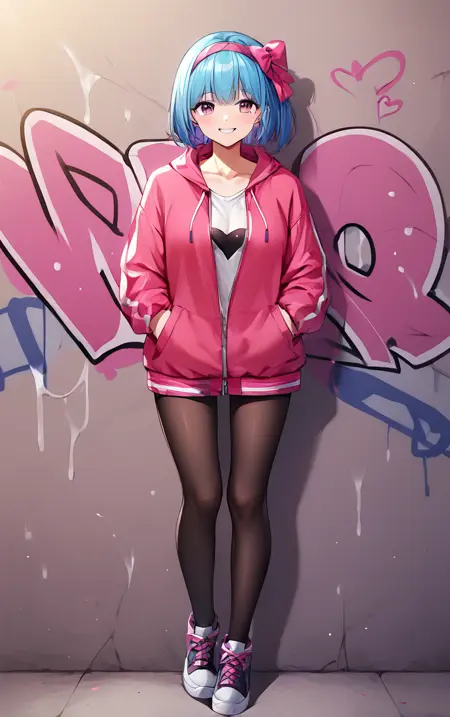 [PonyXL] Graffiti Wall (Concept LoRA) | ownwaifu
