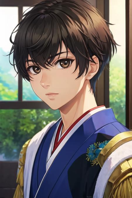 ren_kaidou black hair brown eyes