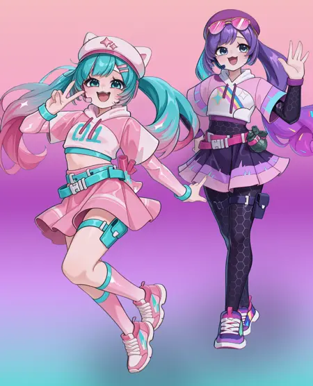 Neko & Brite Miku (Fortnite) [Illustrious]
