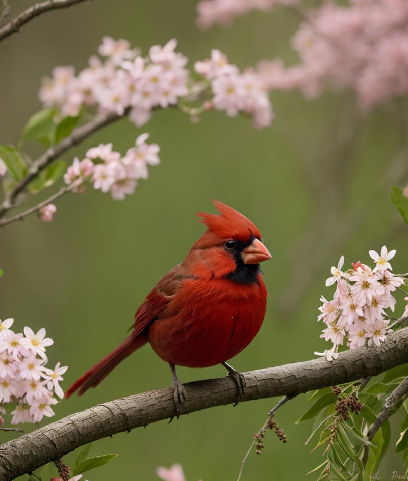 Cardinalis cardinalis image by zerokool