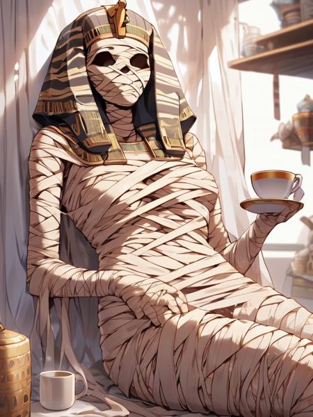 <lora:xl_mummy-000005:1>,xl_mummy,cup,, masterpiece,best quality