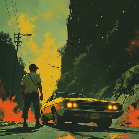 Frank Frazetta style anime by cosmic