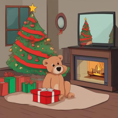 Christmas fireplace V1