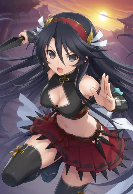 kirigakure saizou (sengoku bushouki muramasa) Illustrious LORA | 霧隠才蔵 (戦国武将姫MURAMASA)