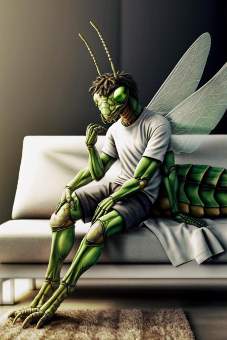 anthro mantis praying mantis 4 arms insect