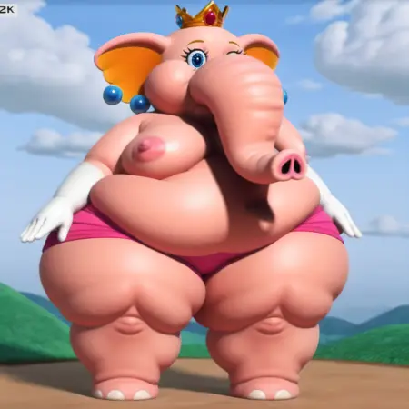 Princess Elephant Peach