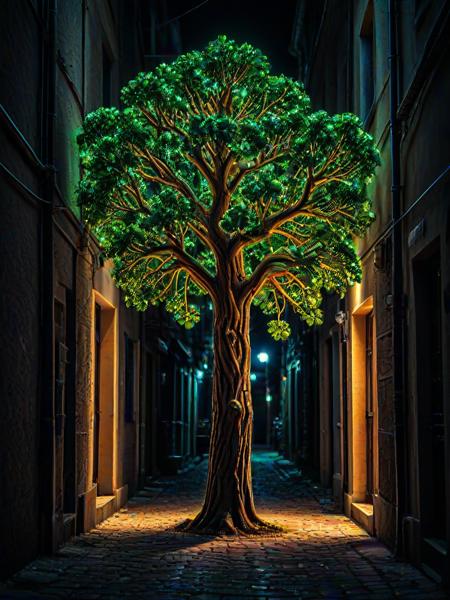 , (embedding:Smooth_Quality:1), ShamrockWorld, A glowing neon sign in the shape of a tree, lighting up a dark alleyway.,
<lora:4steps wai-2Rectified-V140:1.0000000000000002> <lora:Smooth_Booster_v3:0.20000000000000004> <lora:illustriousXLv01_stabilizer_v1.185c:0.20000000000000004> <lora:ShamrockWorld_IXL:1.0>