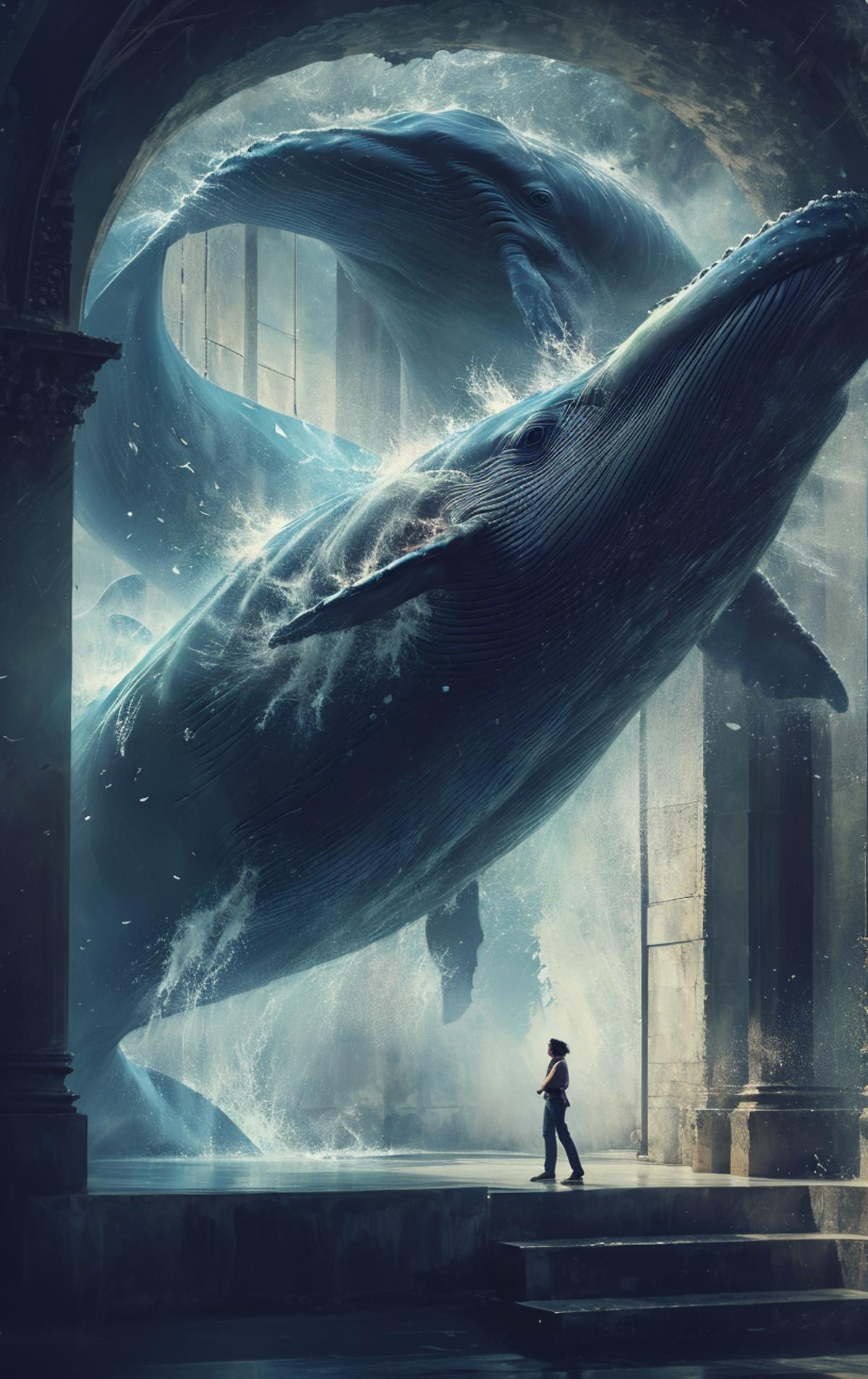 绪儿-飞鲸鱼 xuer Big whale image by nuaion