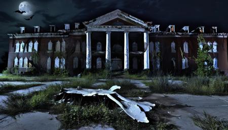 DeJarnette,abandoned asylum,interior,peeling paint