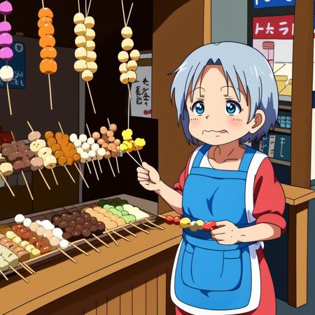 dumplings skewered old woman dango