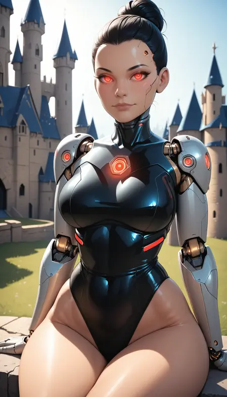 Cyborg Girl, Leotard + Arms - (Pony + SDXL + SD 1.5)