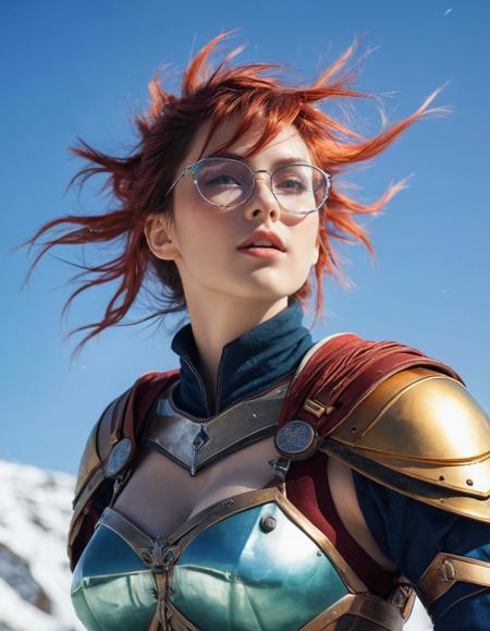 erotic photo shoot, (((masterpiece))) , (((best quality))) , anime style, 2d, roots, best quality, slight Technomancer (alluring 1girl, solo:1.3) , the Girl is Gloomy and Vibrant, as Scottish Warrior, screaming, Painterly Browline glasses, Snowing, horizon-centered, Hopeful, Digital Art, silhoutted against bright lightsource, F/14, three colors, unique, great light, sunny, contemporary, best