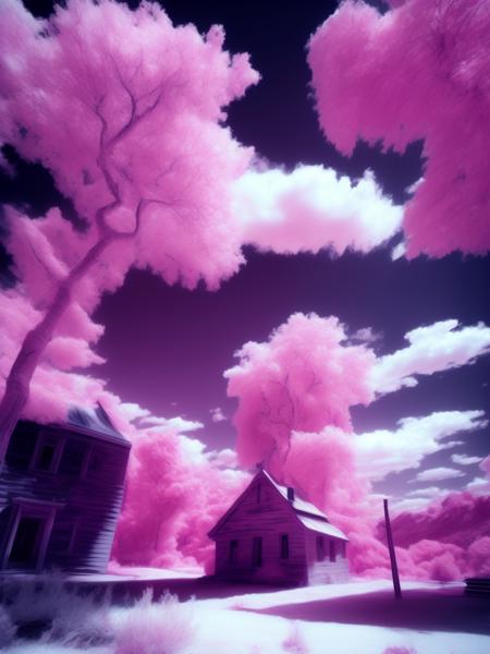 <lora:Infrared:1>infrared landscape welcoming doodle drawing