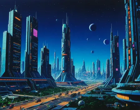 80s Science Fiction (Landscape) (SDXL) (AD)
