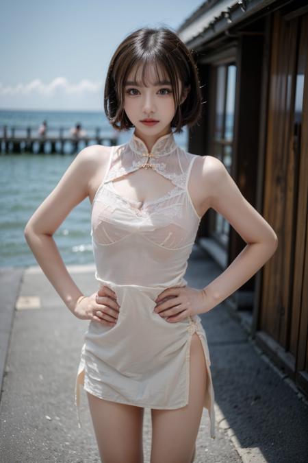 chinese clothes,cleavage cutout