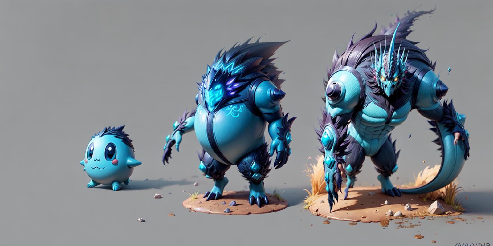 evilmon monster creature evolution image by Taintedcoil2