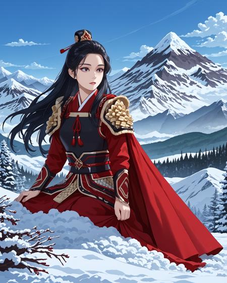Chinese Female General - Battle Armor v1.0 Pony