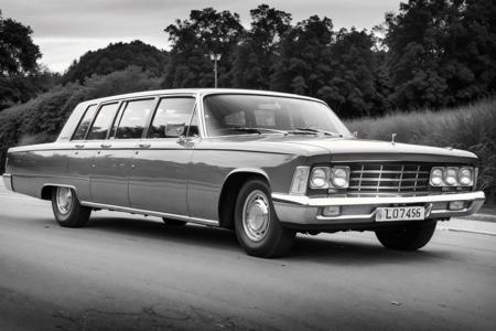 ((silver)) ZIL114 car, best quality, ultra high res, (photorealistic:1.4), high resolution, detailed, raw photo, sharp re, by lee jeffries nikon d850 film stock photograph 4 kodak portra 400 camera f1.6 lens rich colors hyper realistic lifelike texture dramatic lighting unrealengine trending on artstation cinestill 800 <lora:ZIL114:.8>