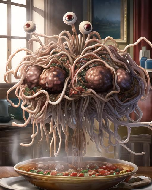 Flying Spaghetti Monster image by MerrowDreamer