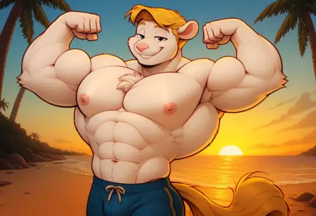 Musclebound Mink (Minerva Mink Comics)