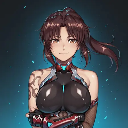 Rebecca Lee / Revy (Taimanin outfit) pony / illust