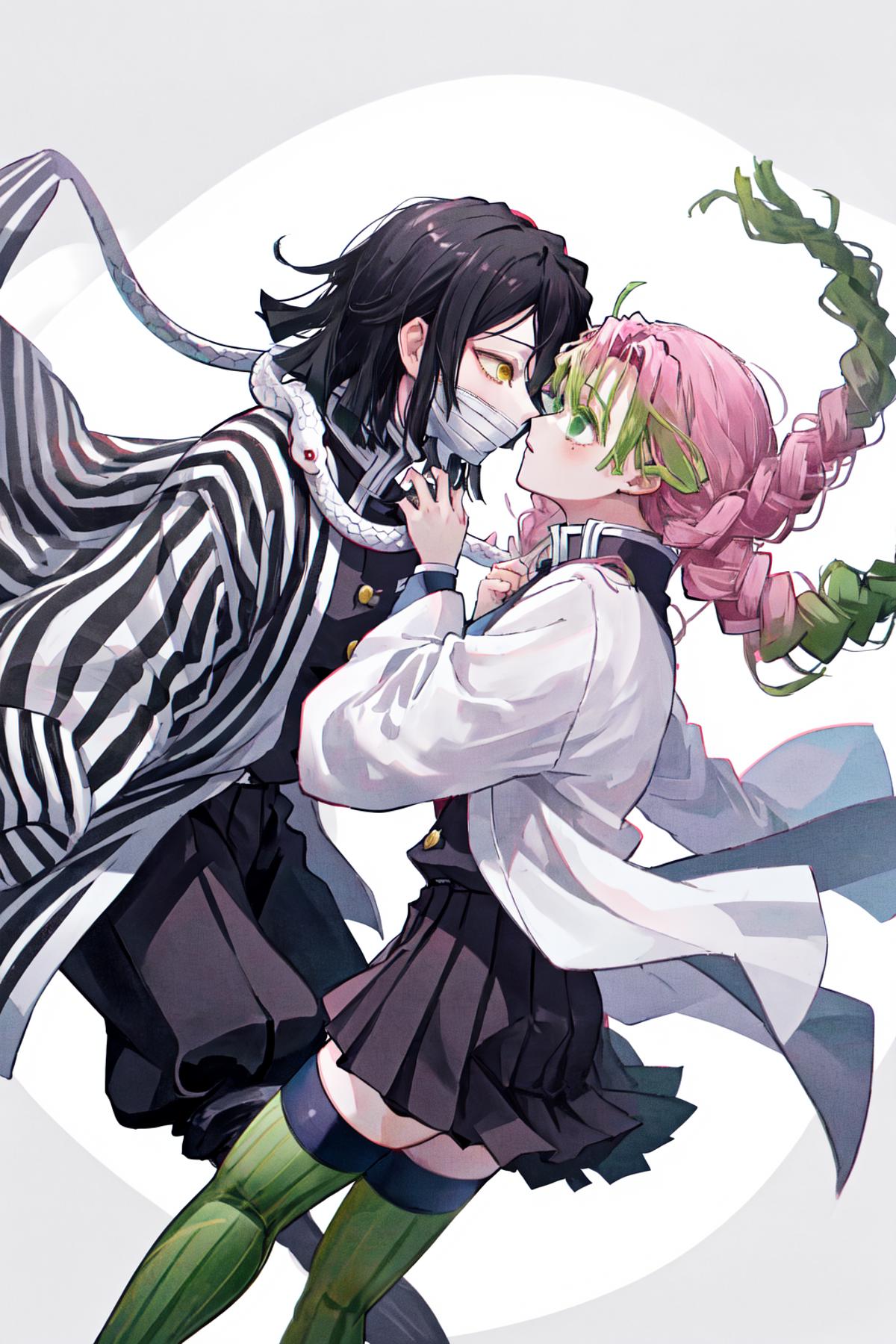 Obanai x Mitsuri | 鬼滅の刃 蛇x恋 (Kimetsu no Yaiba) image by Akii