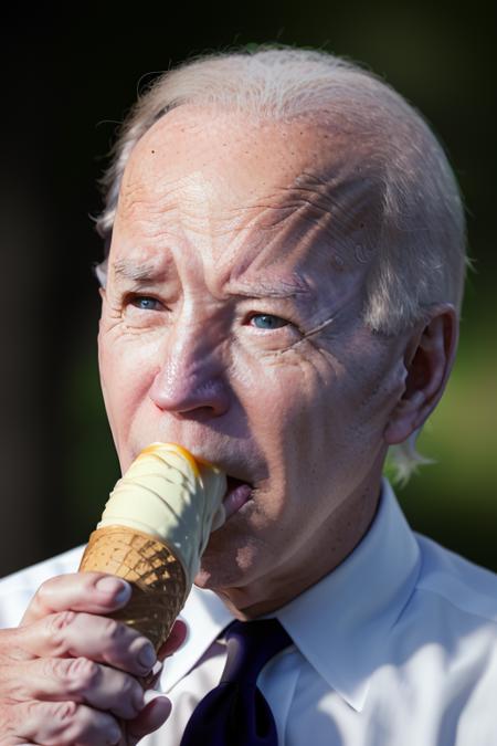 high quality, masterpiece, photo of joe biden licking icecream cone <lora:Joe Biden:0.5> <lora:JPGirlEatIceCreamMix1:0.7>
