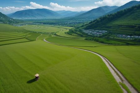 Rice terrace, bright