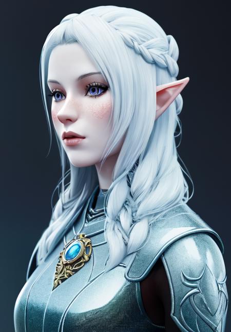 a woman, sfw, <lora:Snow_Elves-Female:0.8>, Snow_Elves-Female, 1girl, solo,, porcelain skin, diamond body, smooth, clear skin, (masterpiece, best quality, absurdres, detailed, ultra-detailed:1.3), gorgeous, (trending on CGSociety, trending on pixiv, contest winner:1.3)