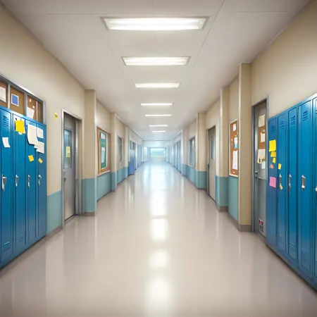 School Hallway