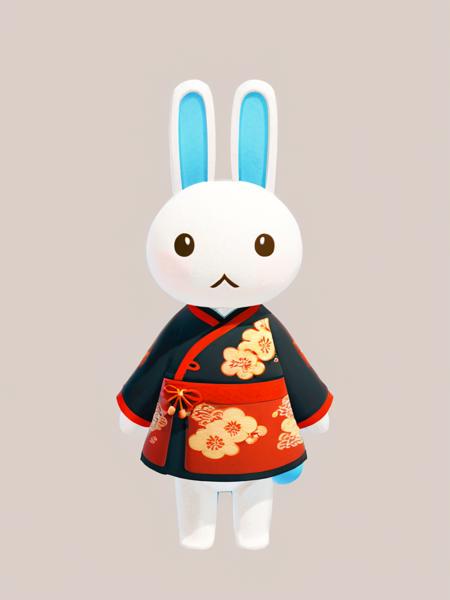 <lora:dongsendongwu:1>,Chinese style,rabbit,